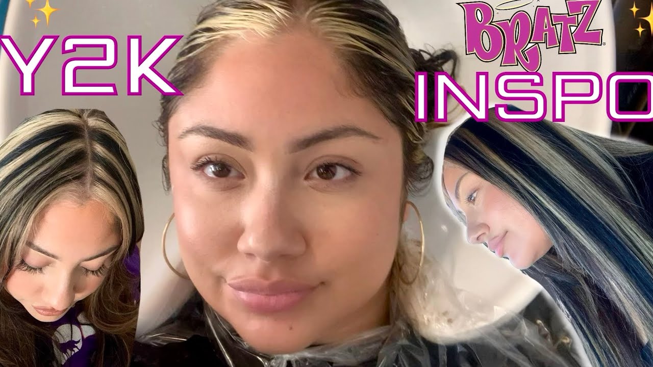 COME WITH ME TO GET A MUCH NEEDED TOUCH UP! *Y2K CHUNKY HIGHLIGHTS* BRATZ INSPO