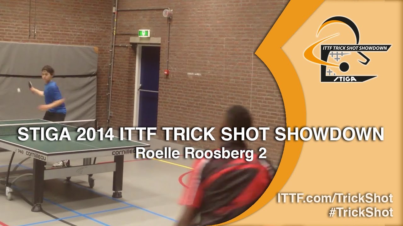 Roelle Roosberg 2 - STIGA 2014 Table Tennis TrickShot Showdown