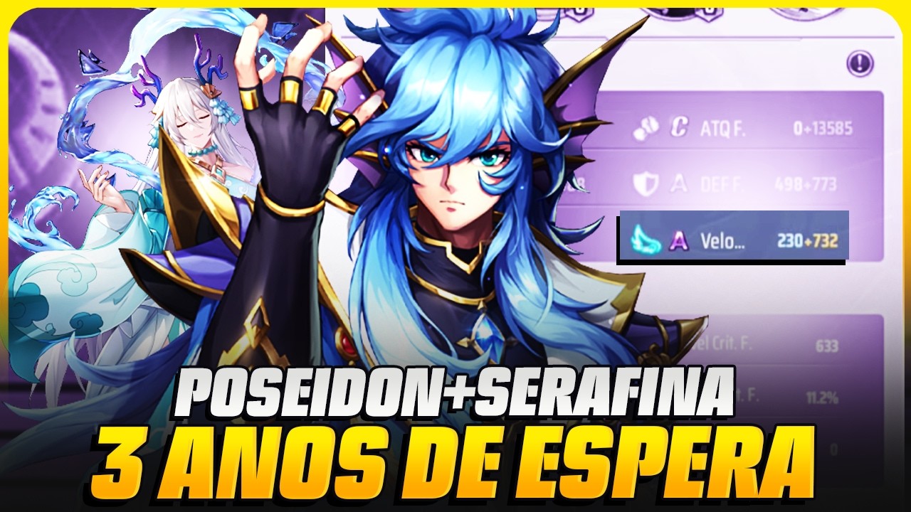 POSEIDON E SERAFINA CONGELANDO TUDO E TODOS | Saint Seiya Awakening