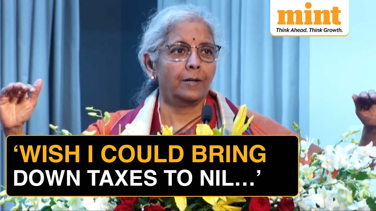 FM Nirmala Sitharaman Says She Wishes She Could Bring Taxes Down To Nil, But... | Watch