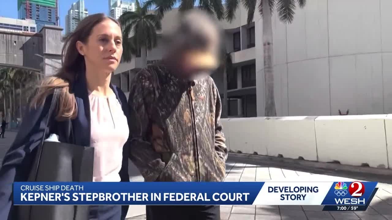 Anna Kepner's stepbrother appears in court months after Florida teen found dead on cruise ship