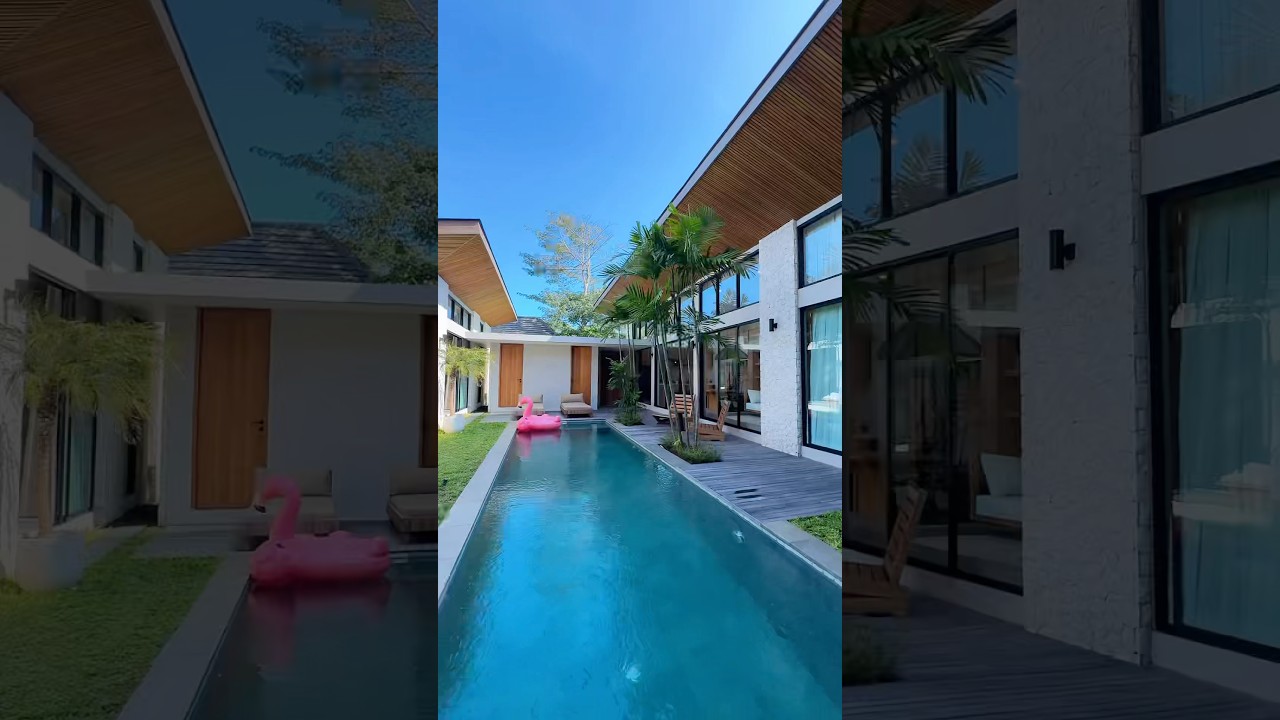 This villa is giving &lsquo;island calm with an architectural wink&rsquo; #tropicalhouse #dreamhome #balivilla