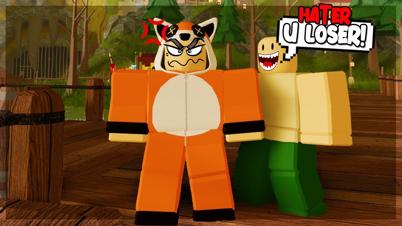 I found MY BIGGEST HATER and SHE DID THIS...in DUNGEON QUEST ROBLOX