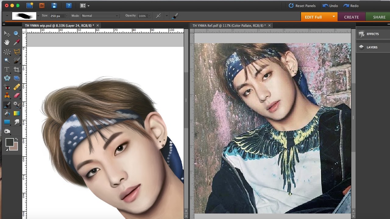 Taehyung (You Never Walk Alone) - BTS Speedpaint