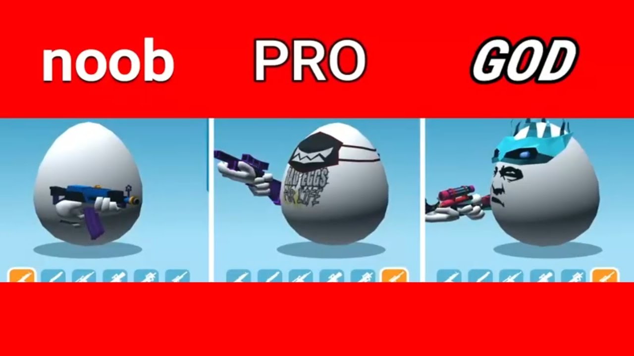 NOOB VS PRO VS GOD! (Shell shockers)