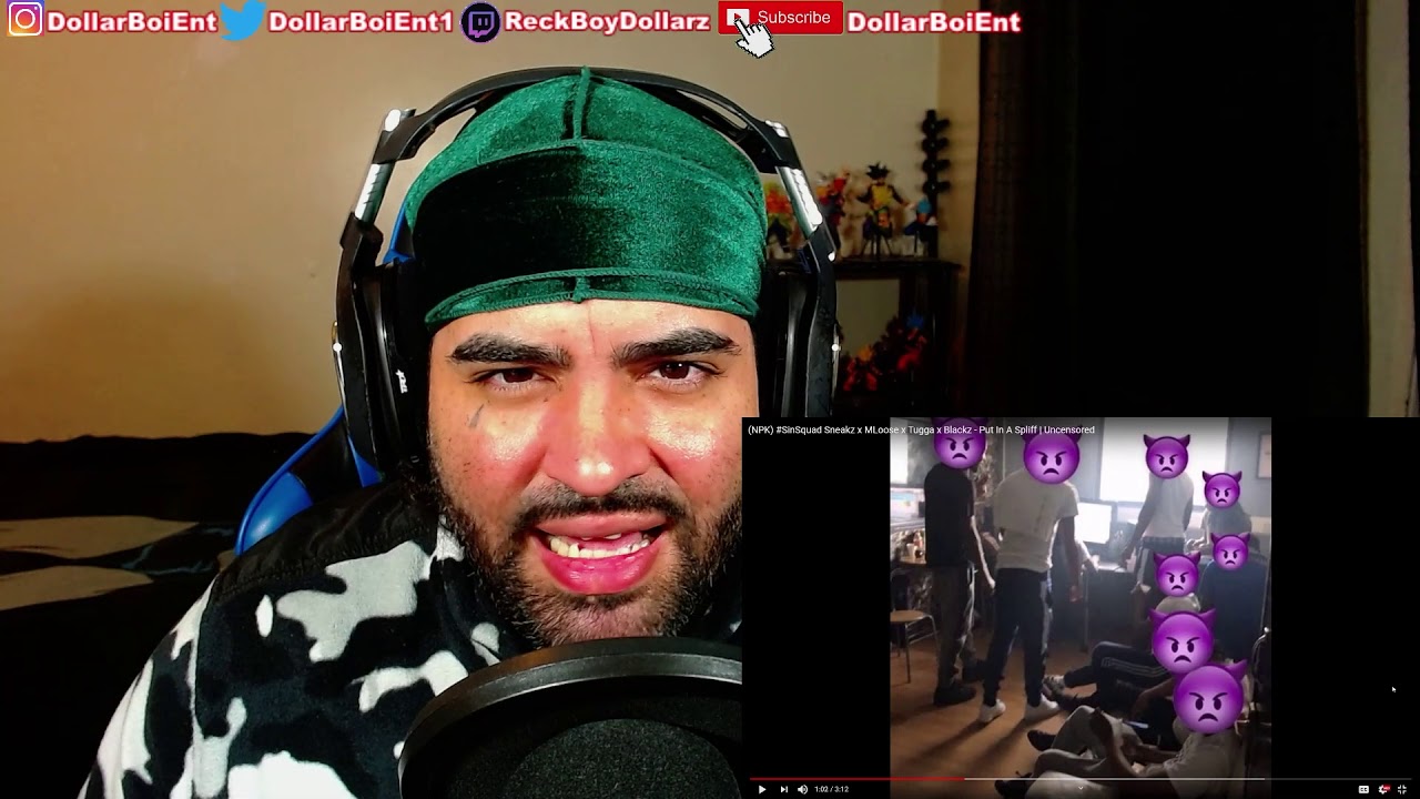 (NPK) #SinSquad Sneakz x MLoose x Tugga x Blackz - Put In A Spliff (American Reaction)