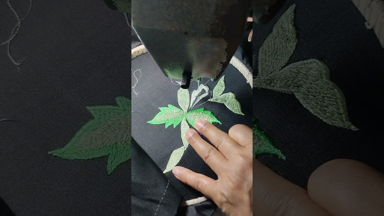 ปักใบและดอก