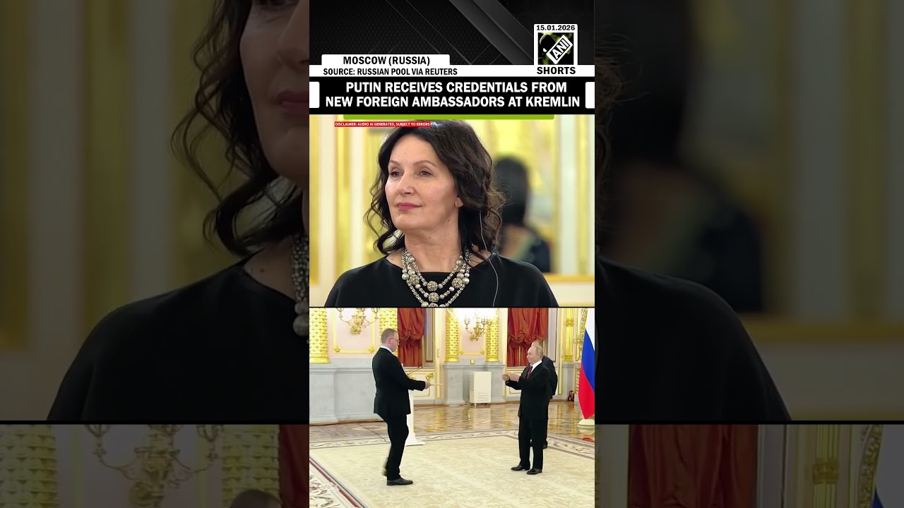 Russian Prez Vladimir Putin receives credentials from New Foreign Ambassadors at Kremlin