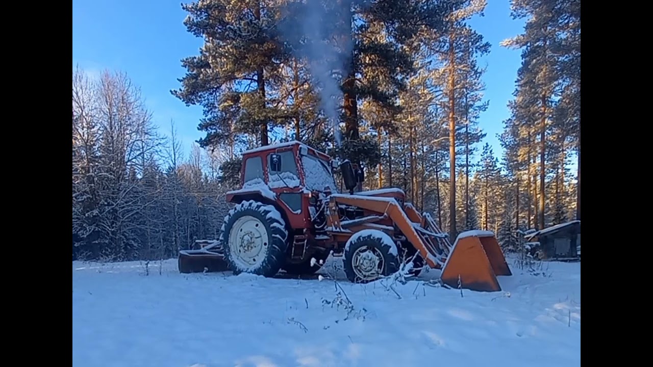 Belarus 521 MTZ 52 Winter start