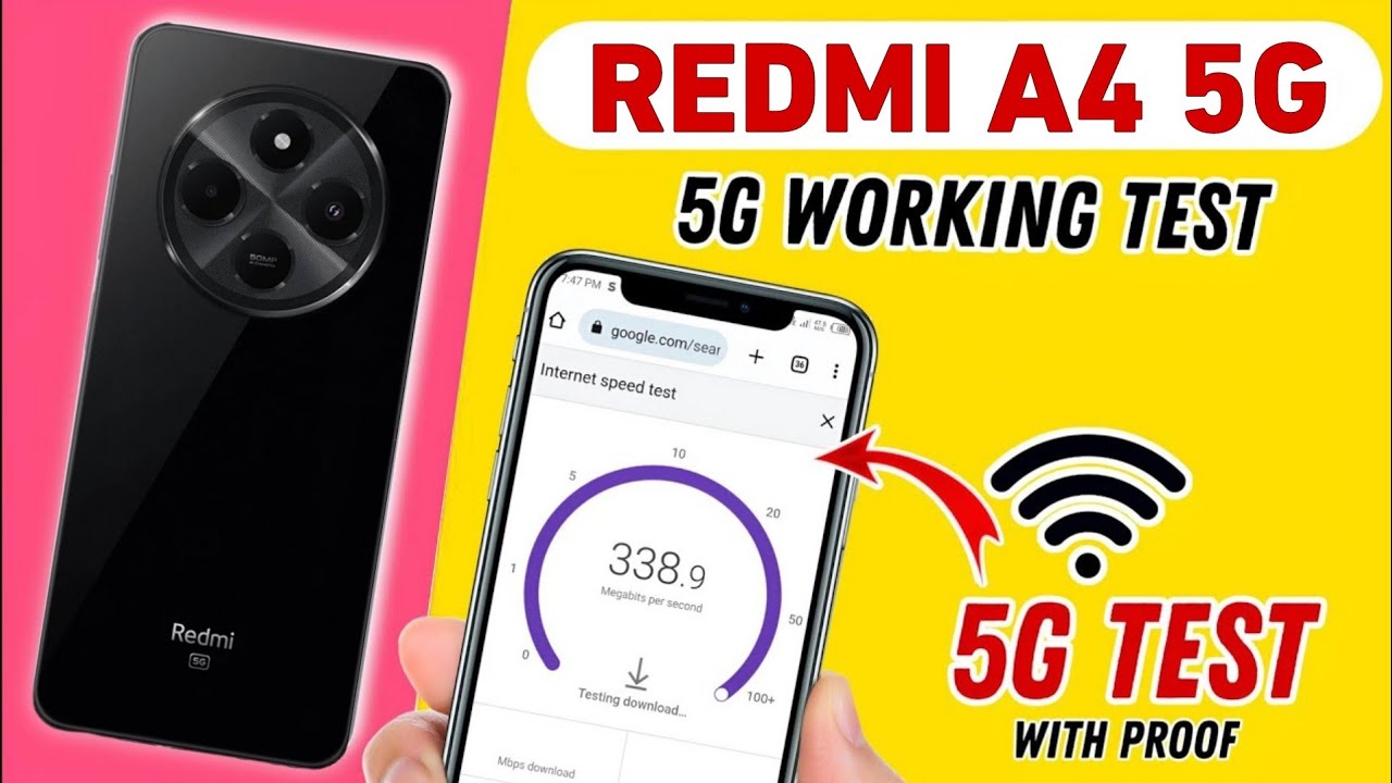 Redmi A4 5G Speed Test | Jio 5G Setup & Internet Speed Review 🔥 | Redmi A4 5G Real Speed Test