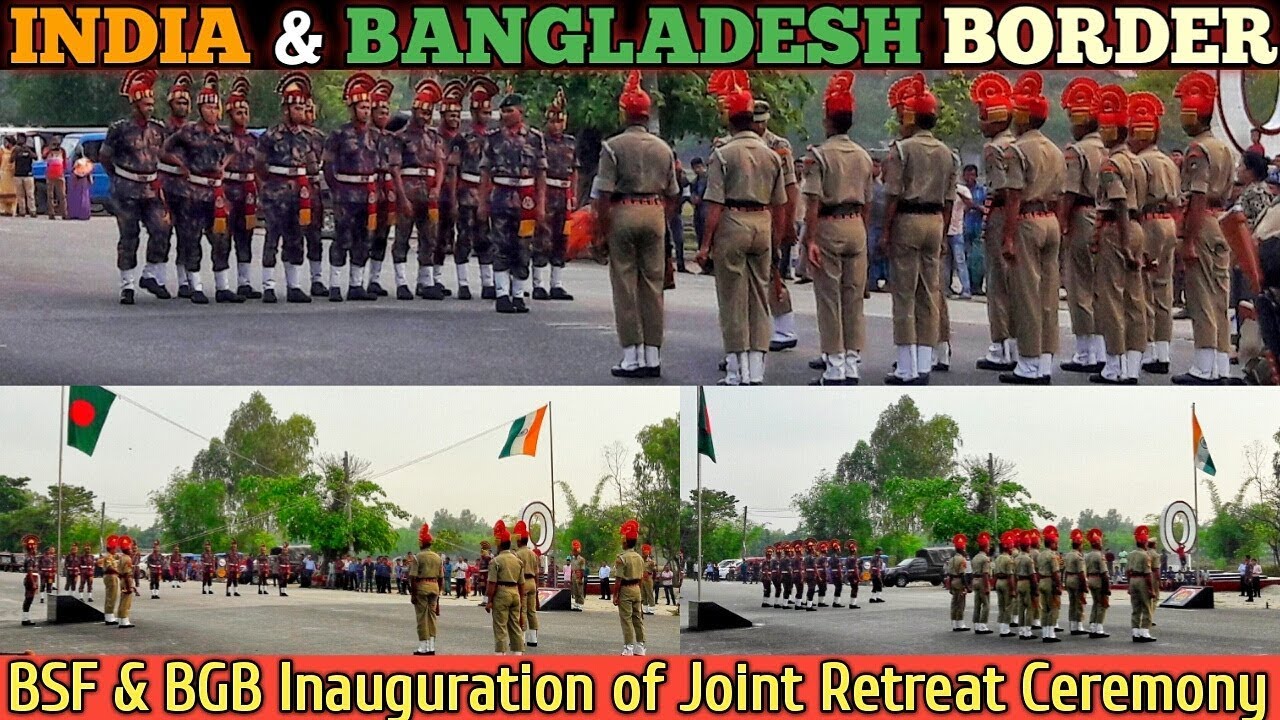 INDIA BSF vs BANGALADESH BGB Retreat Ceremony | Fulbari Banglabandha Border |HD|2019