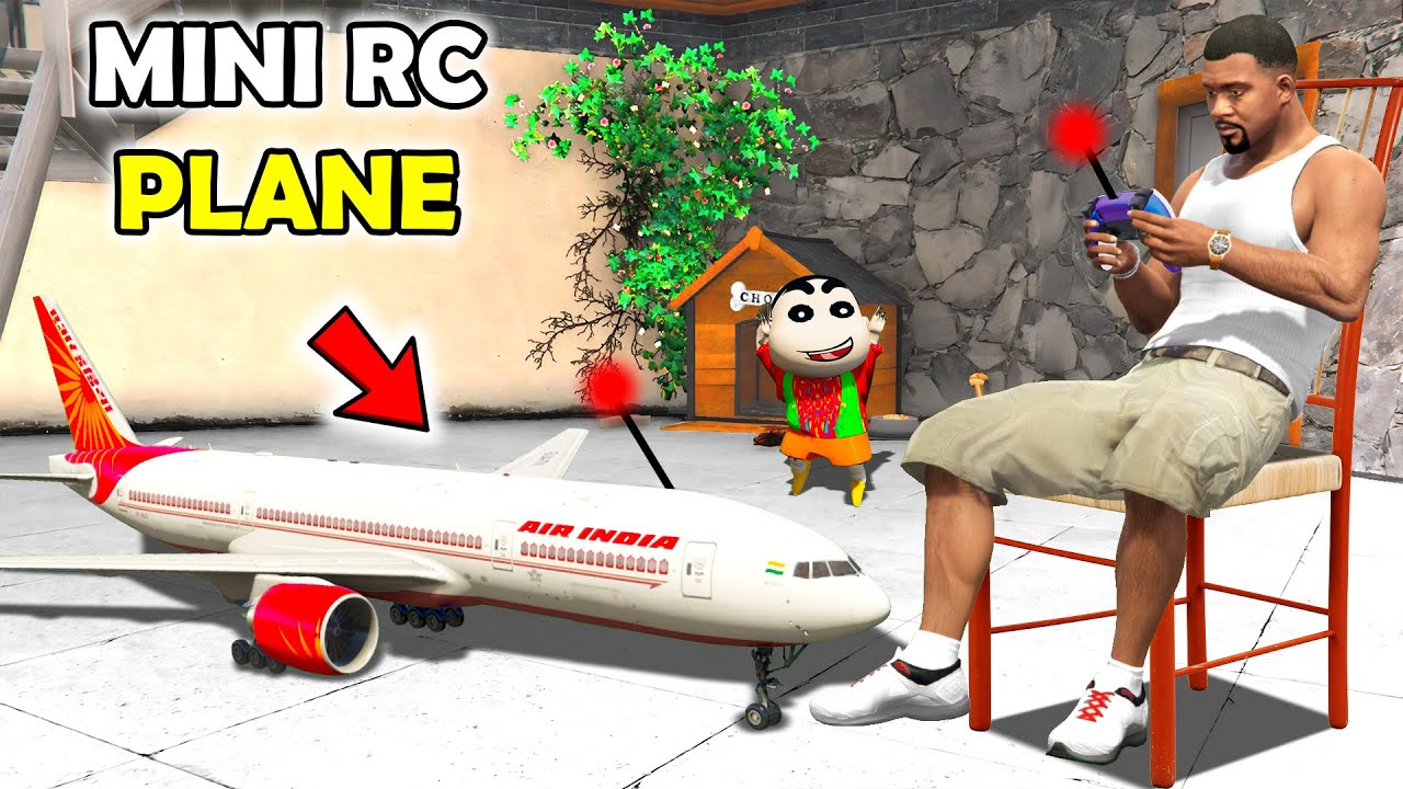 Franklin and Shinchan's FASTEST RC PLANE Build in GTA 5