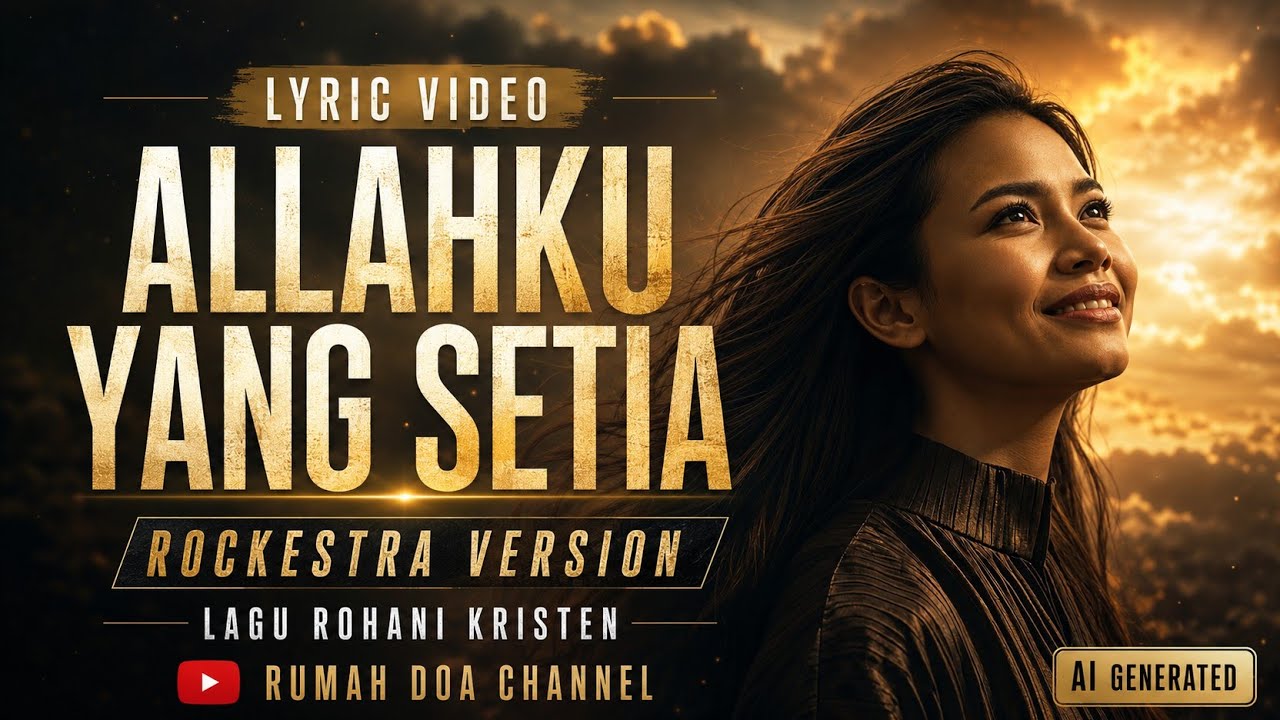ALLAHKU YANG SETIA | YESHUA ABRAHAM (AI COVER) LYRIC VIDEO - ROCKESTRA VERSION
