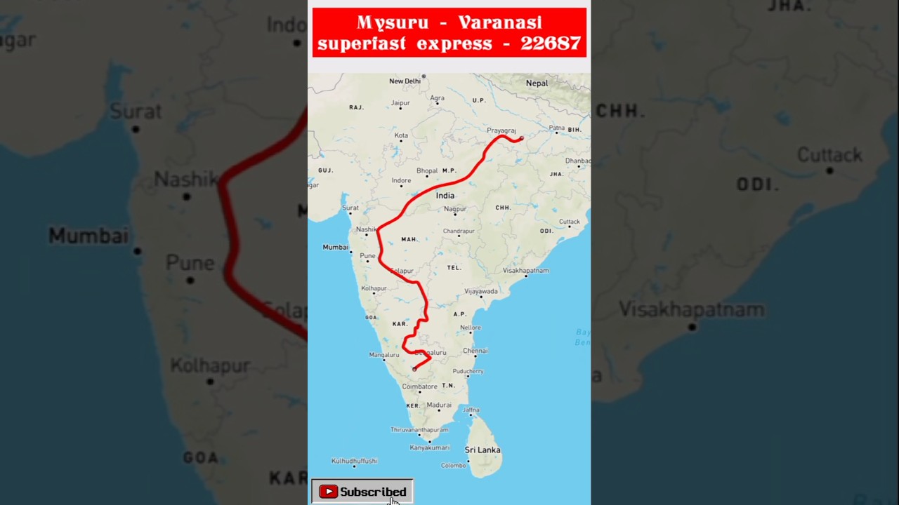 mysuru varanasi super fast express train 🚆🚂 #varanasi #bengaluru