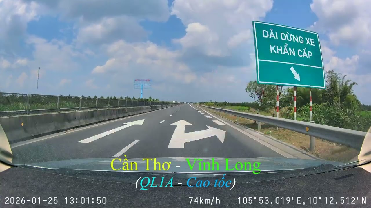 Cần Thơ đi Vĩnh Long bằng QL1A và Cao Tốc! (9ph/33km)