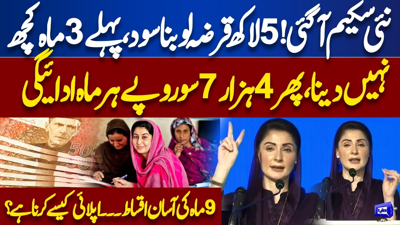 New Interest-Free Loan Scheme! Get Rs. 500,000 with Easy Monthly Installments | Maryam Nawaz