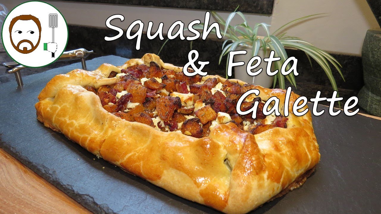 Squash and Feta Galette | Perfect rustic summer open pie recipe