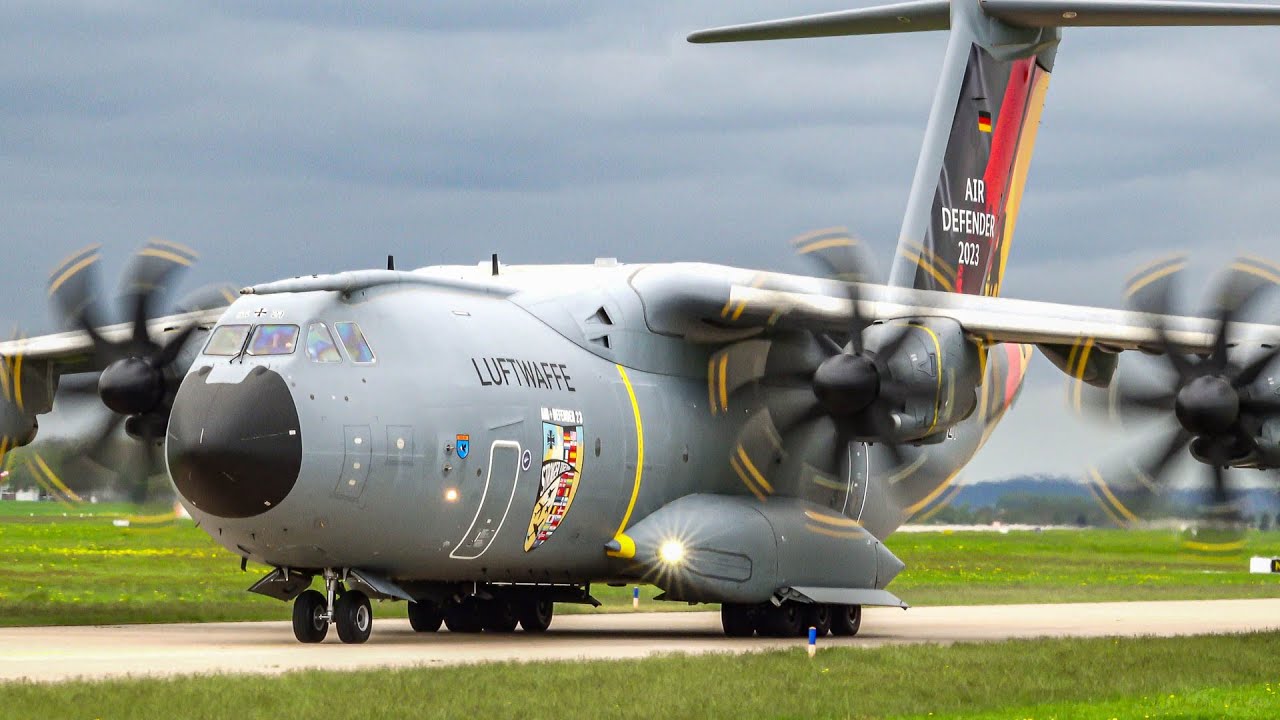 [4K] Air Transport Wing 62 I A400M I Takeoff and Landing I Last Air Defender Livery Takeoff