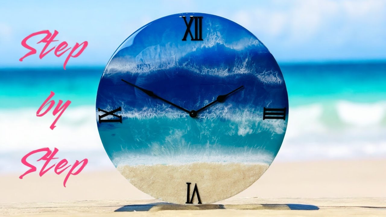 Ocean Clock from Resin | Step by Step Resin Tutorial | Epoxy Resin Art