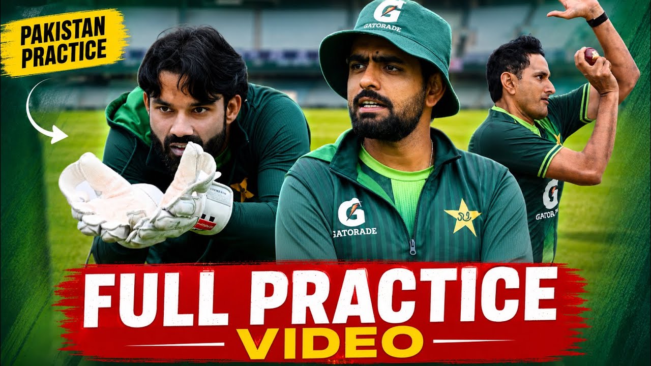 Babar Azam, Rizwan, Shan Masood, FULL Pakistan Practice Session Before 1st Test vs England