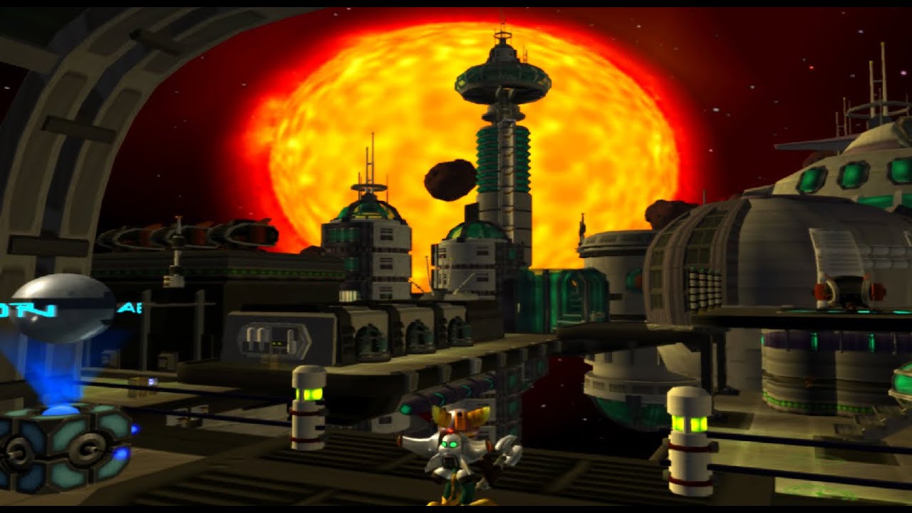 RATCHET E CLANK 1-PS2(ITALIANO)PIANETA:ORBITA OLTANIS-BASE GEMLIK