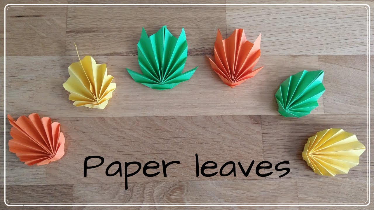 HOW TO: PAPER LEAVES | FUN AUTUMN CRAFT