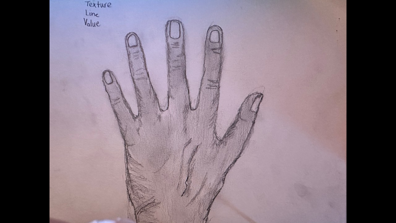 How to draw a hand