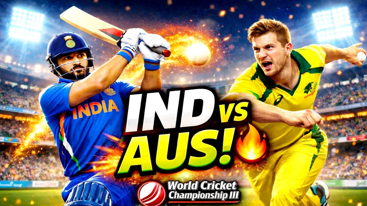 India vs Australia Thrilling Match 😱 | WCC3 Gameplay