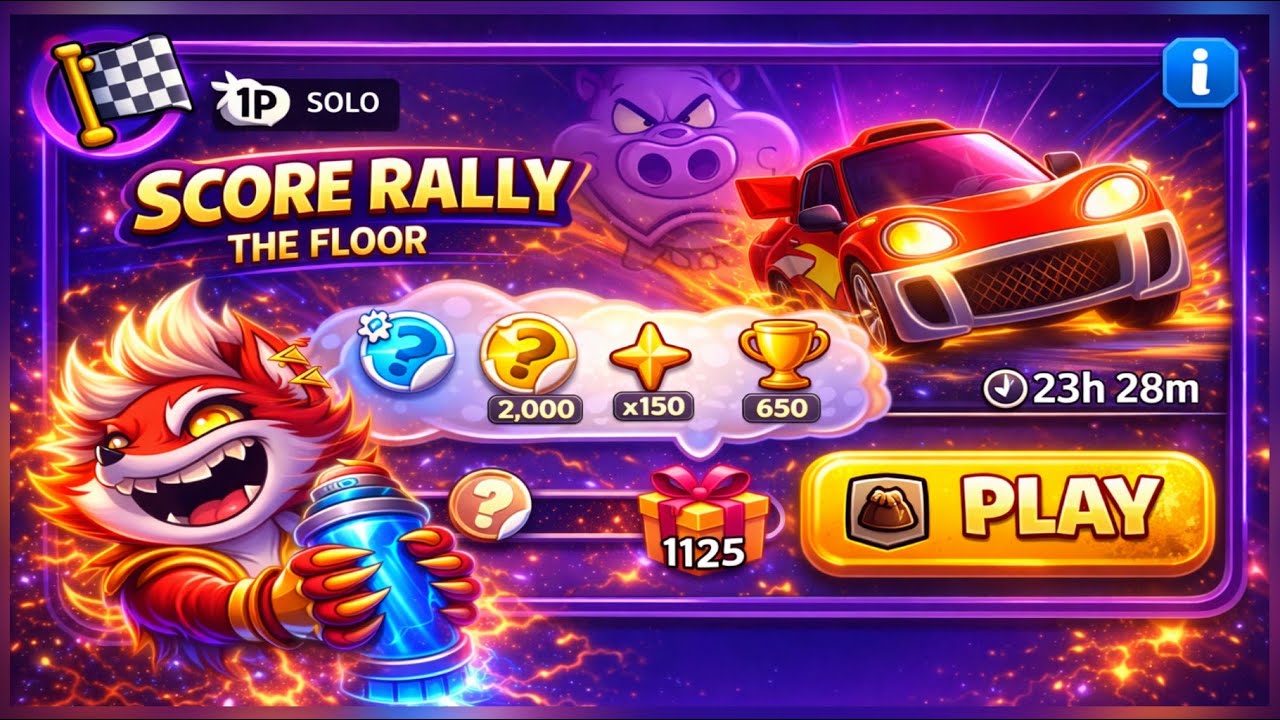 Floor lava solo challenge|score rally|match masters