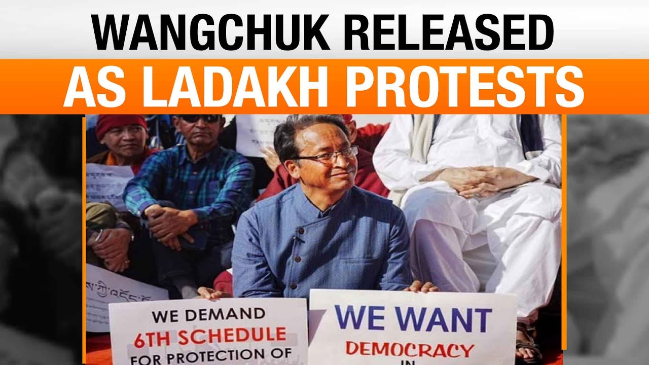 Sonam Wangchuk and other protesters released amid heavy protests in Ladakh | News9