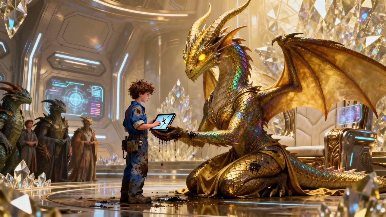 The Dragon Queen Whispered, “My Son…?” as the Human Mechanic Child Stepped Forward | HFY | A Short