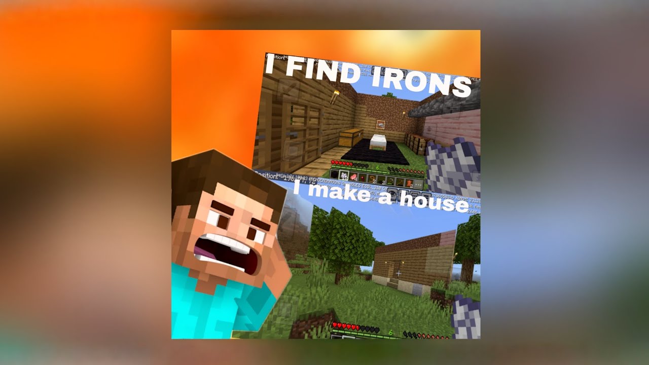 Minecraft gameplay for you I find irons I make a house 🏠 new series