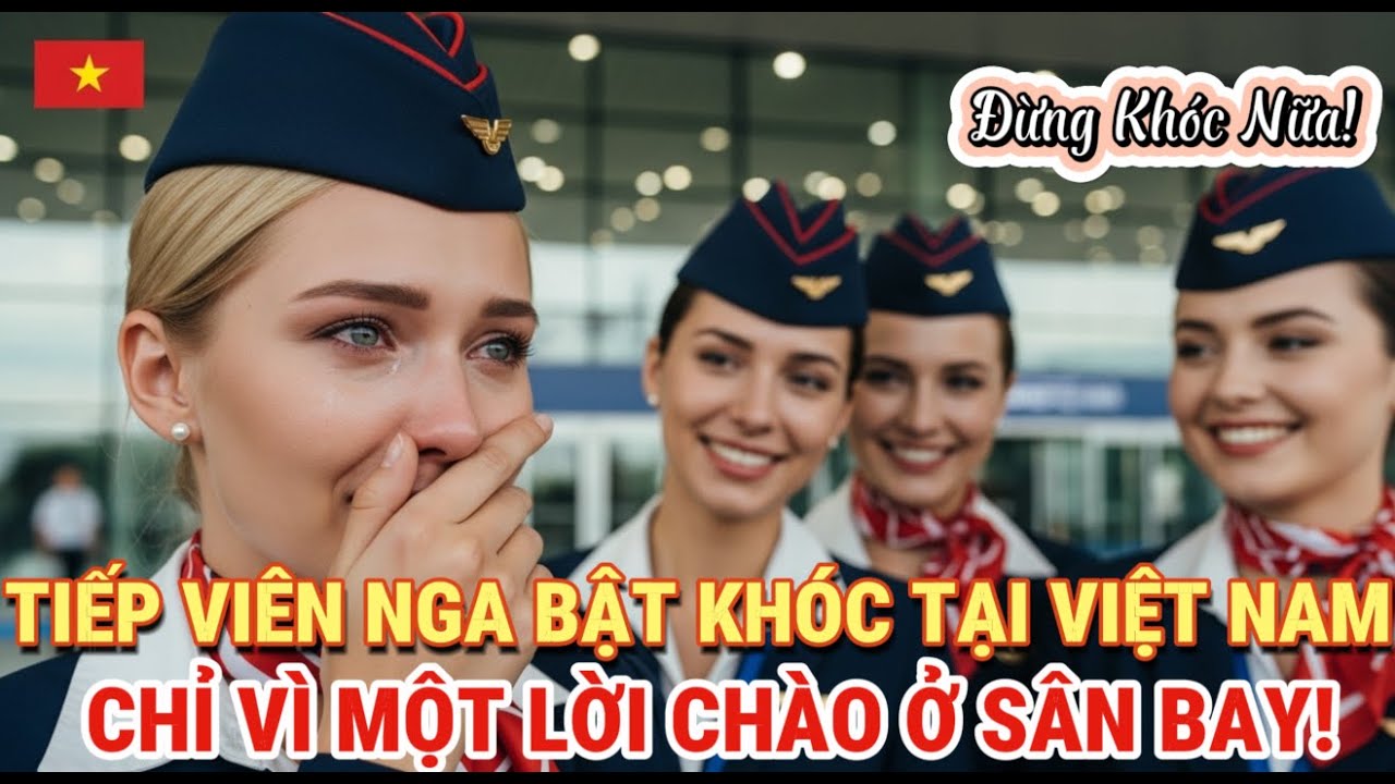 Tiếp viên Nga giàu kinh nghiệm lần đầu đến Việt Nam: Lời chào cô lao công ở sân bay rơi lệ xúc động!