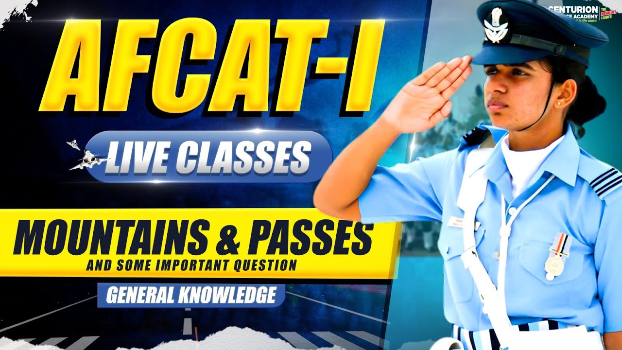 AFCAT 2026 I GK- Mountains and Passes and Some Important Question 
