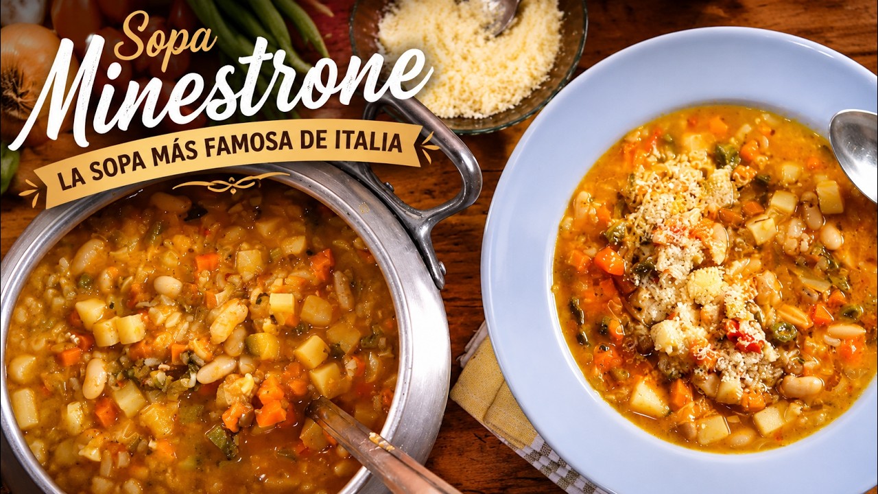 Minestrone a la Milanese/ Sopa Italiana de Verduras / Minestrone Soup