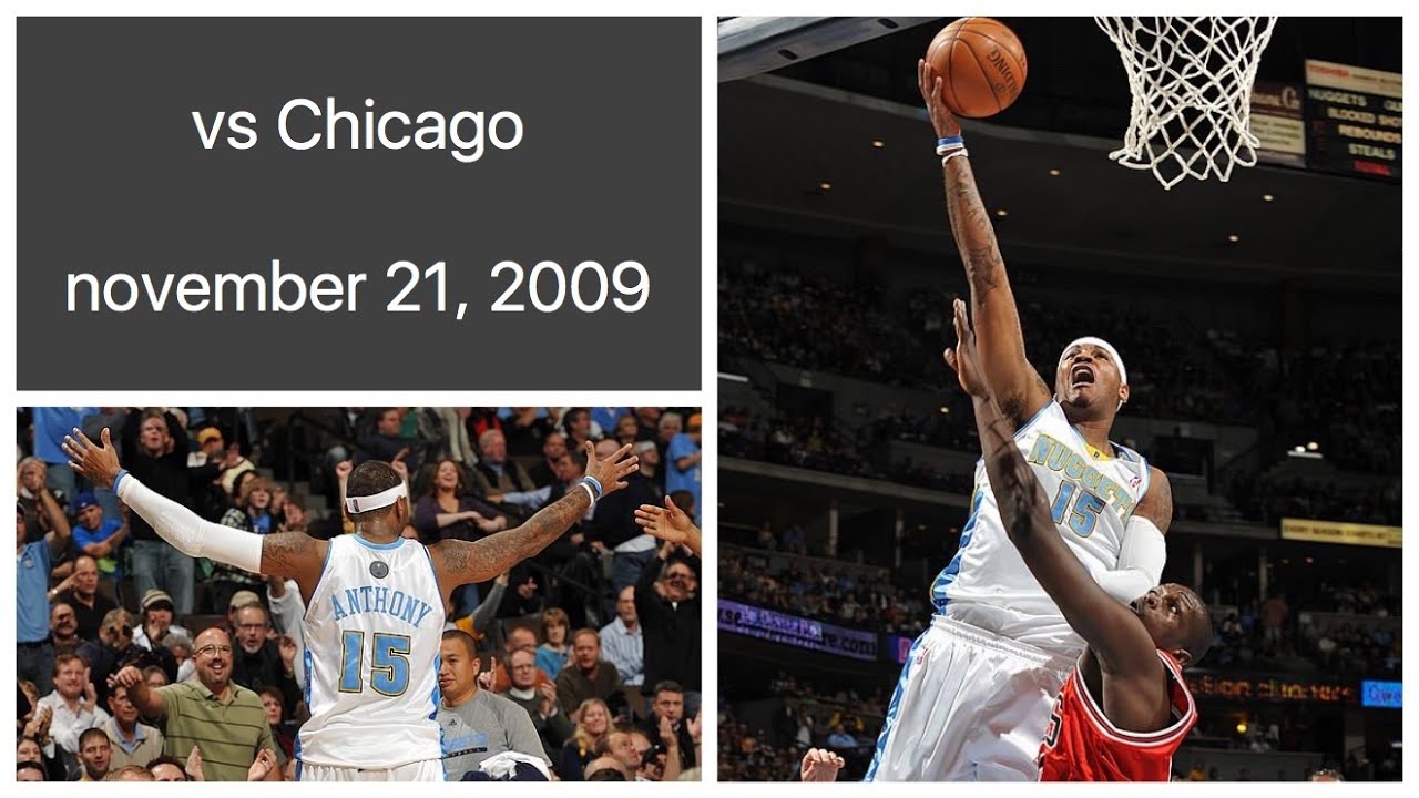 Carmelo Anthony 30 pts vs Chicago Bulls Highlights (november 21, 2009)