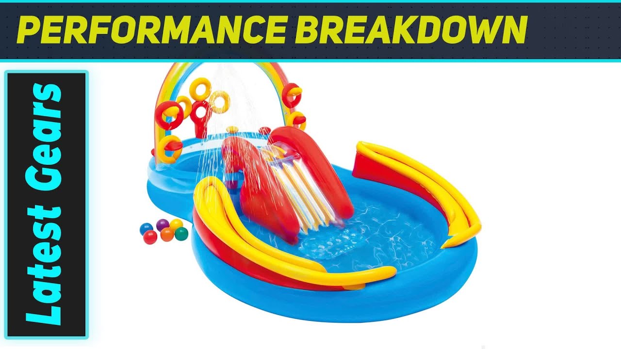 Бассейн Intex 57453EP Rainbow Slide: идеальный аквапарк для вашего двора!