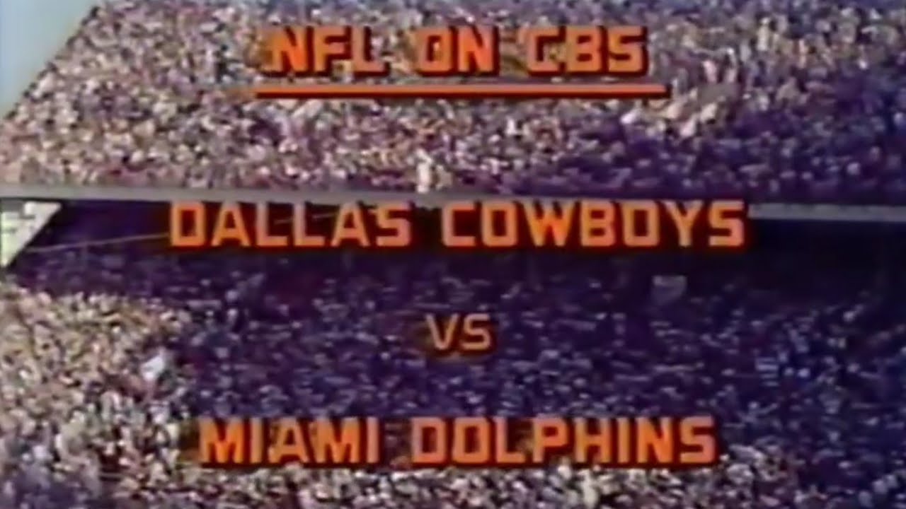 1978 Dallas Cowboys vs Miami Dolphins Week 10 (Broadcast+Pat Summerall Commentary)