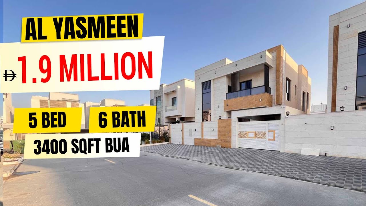 Brand New 5 Bedroom Villa for Sale in Al Yasmeen, Ajman