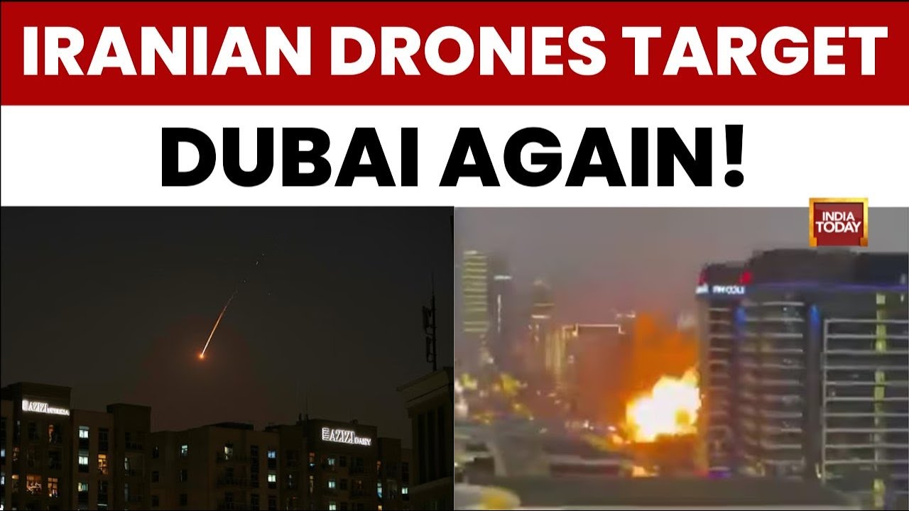 Dubai Under Attack: Iranian Missile Debris Hits Buildings, Explosions in Doha, Drones in Kuwait