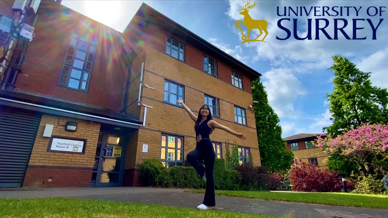 University of Surrey Twyford Court Band D / Stag Hill Campus Accommodation, full room tour + kitchen