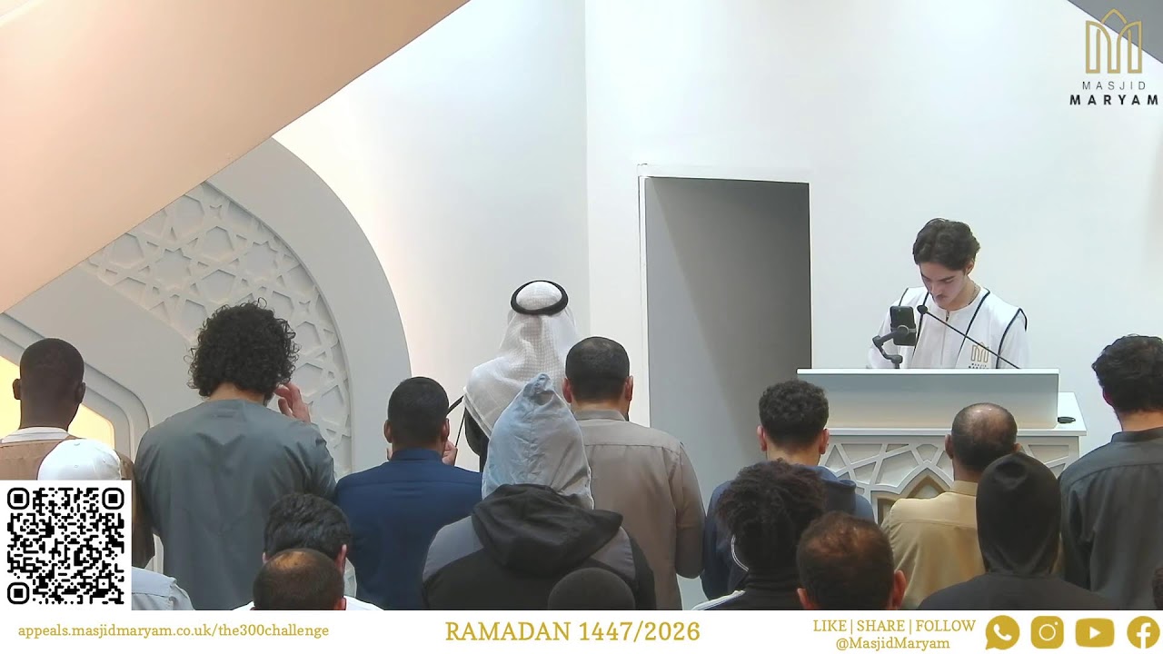 Night 6: Taraweeh Prayer 2026 | 1447 | Qari Abdul Wahab Tahir & Imam Waleid