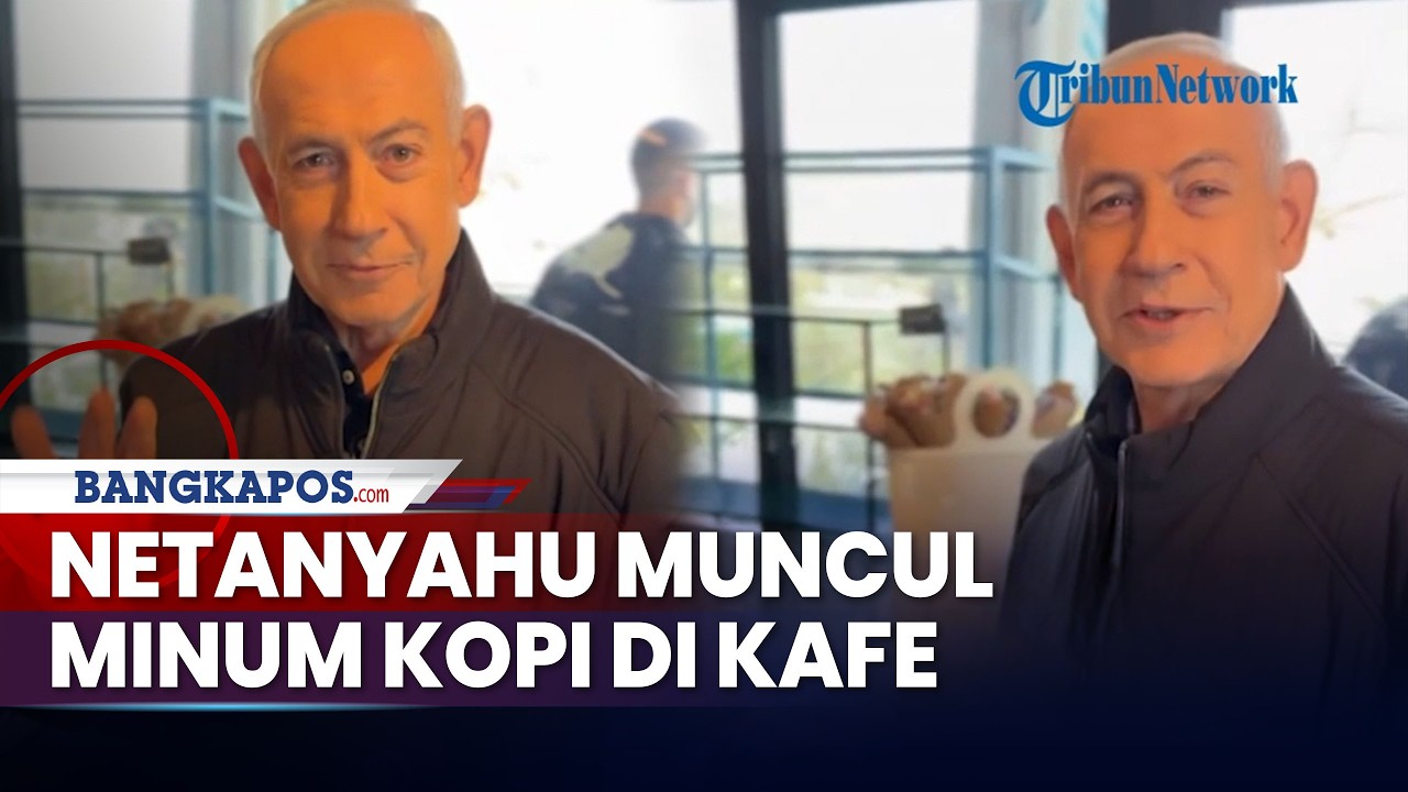 Diisukan Tewas, Netanyahu Klarifikasi Unggah Video di Kafe Sambil Ngopi dan Perlihatkan Lima Jari