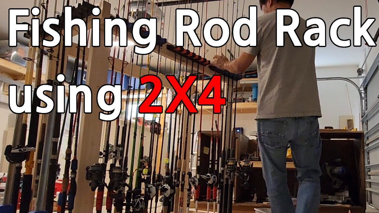Making 48 Fishing Rod holder using 2X4