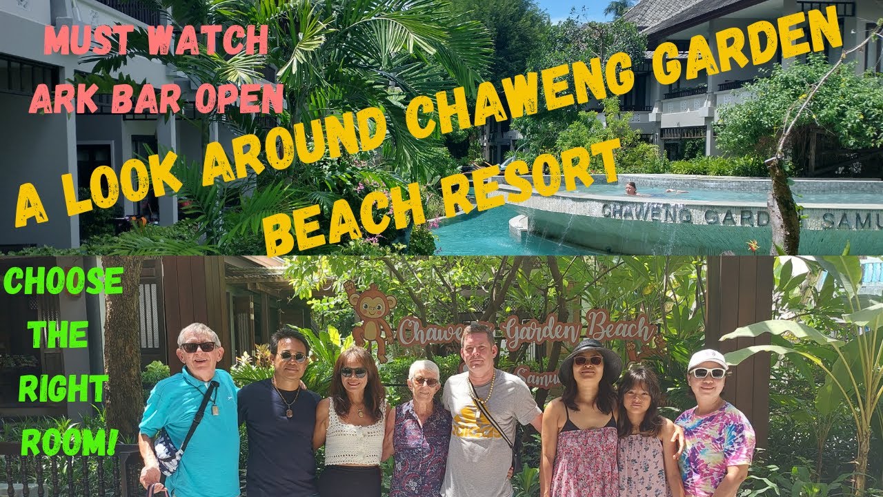 Chaweng Garden Beach Resort Koh Samui Thailand. A Walk About Around The Beautiful Grounds And Beach.