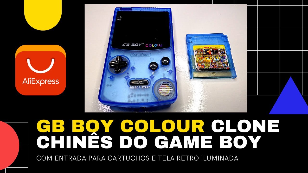 Clone do Game Boy Color | GB BOY COLOUR do AliExpress