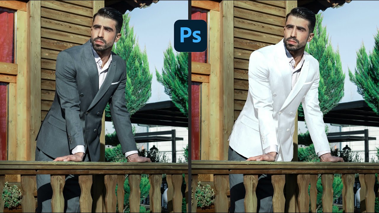 Da giacca scura a giacca chiara - Photoshop tutorial