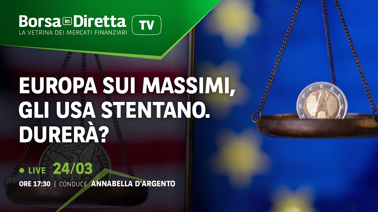Europa sui massimi, gli Usa stentano. Durerà?