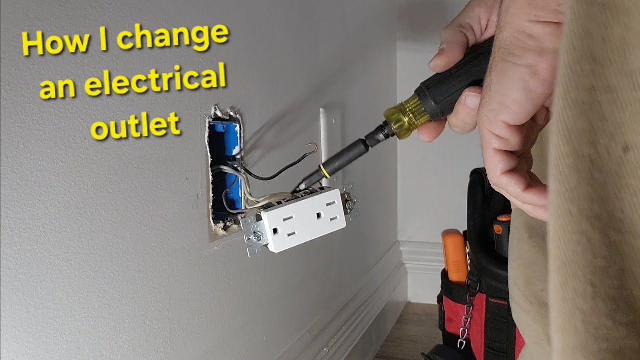 How to change a receptacle/ outlet electrical 