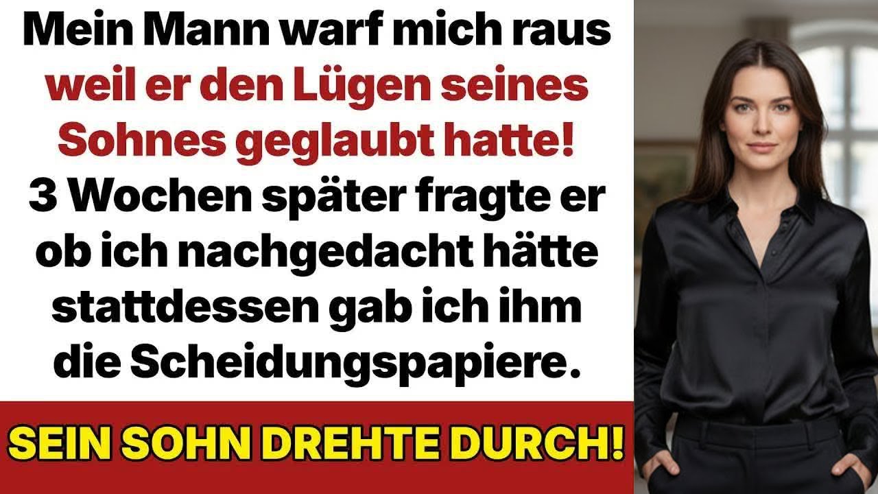 Sie warfen mich wegen Lügen raus – jetzt hat meine Scheidung ihre Welt auf den Kopf gestellt!